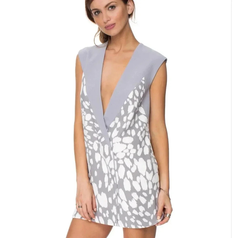 Keepsake The Label Head Strong  Sleeveless Mini Printed Women's Dress Size XS.